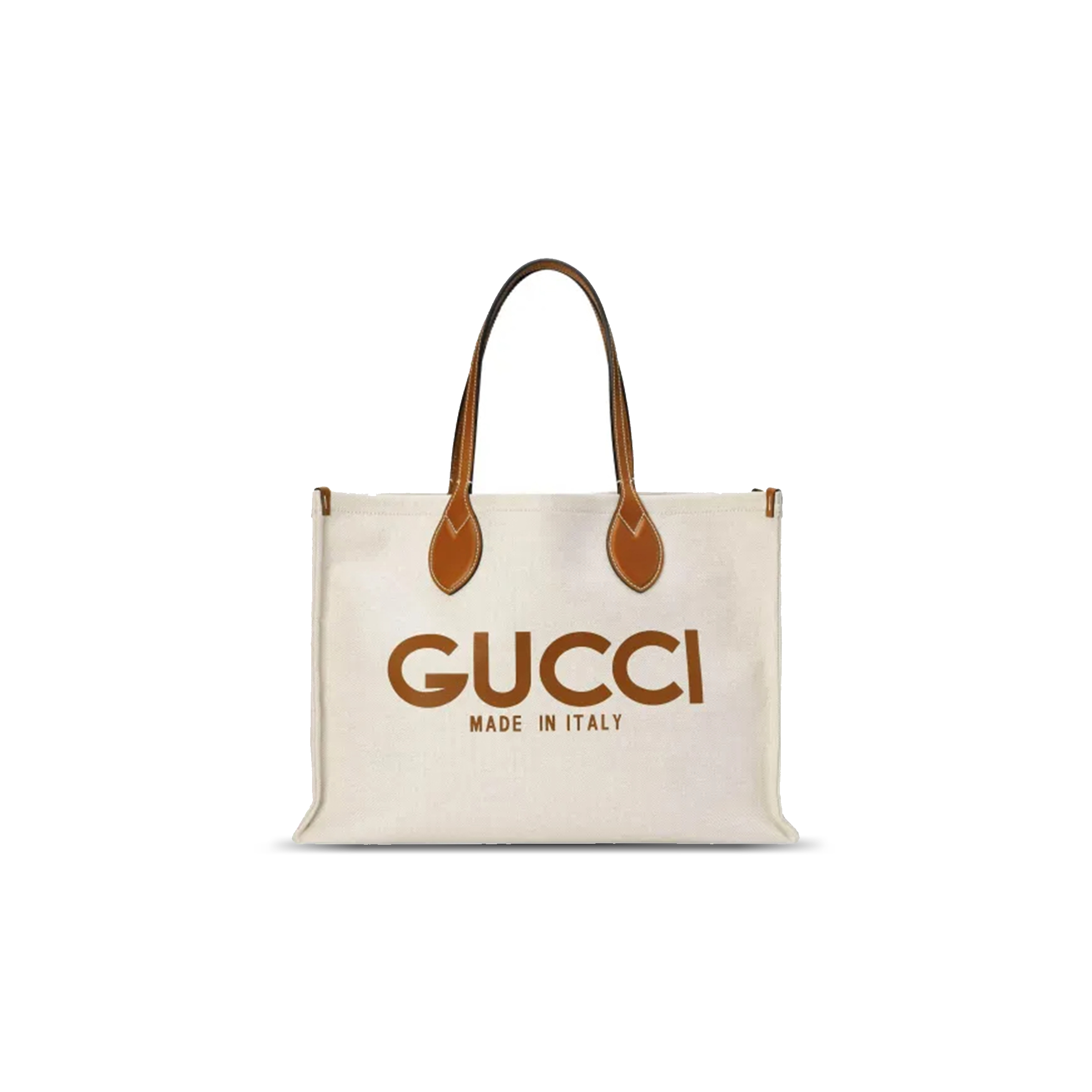 GUCCI PRINT TOTE BAG NEW BEIGE CANVAS 772176 (41*29*18cm)